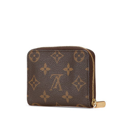 ルイ ヴィトン モノグラム ジッピー コインパース コインケース 小銭入れ M60067 ブラウン PVC レザー レディース LOUIS VUITTON 【中古】