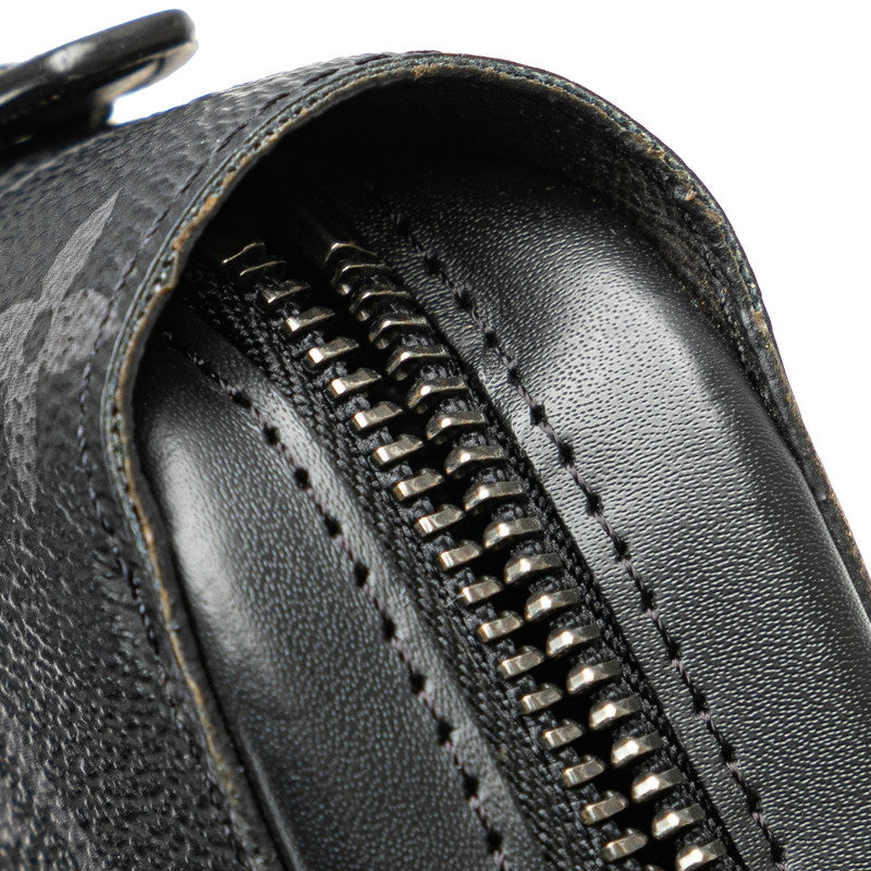ルイ ヴィトン モノグラム エクリプス ジッピー XL ラウンドファスナー 長財布 M61698 ブラック PVC レザー メンズ LOUIS VUITTON 【中古】