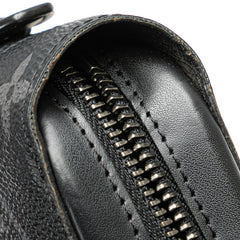 ルイ ヴィトン モノグラム エクリプス ジッピー XL ラウンドファスナー 長財布 M61698 ブラック PVC レザー メンズ LOUIS VUITTON 【中古】