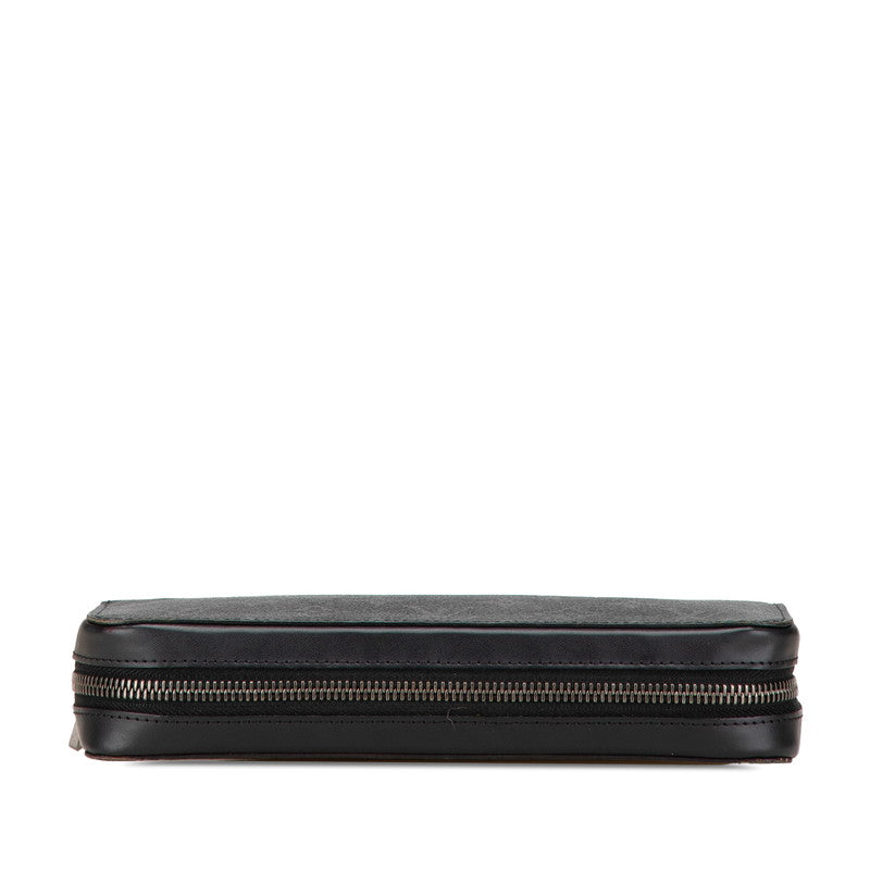 ルイ ヴィトン モノグラム エクリプス ジッピー XL ラウンドファスナー 長財布 M61698 ブラック PVC レザー メンズ LOUIS VUITTON 【中古】