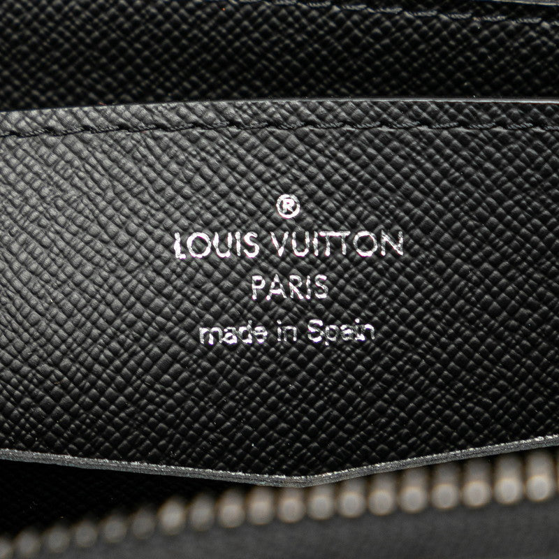 ルイ ヴィトン モノグラム エクリプス ジッピー XL ラウンドファスナー 長財布 M61698 ブラック PVC レザー メンズ LOUIS VUITTON 【中古】