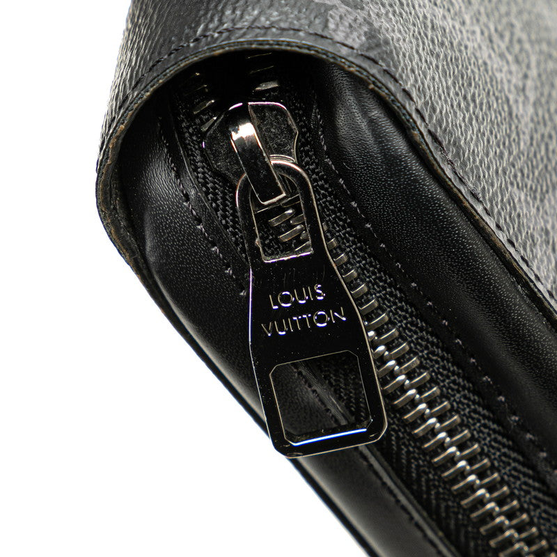 ルイ ヴィトン モノグラム エクリプス ジッピー XL ラウンドファスナー 長財布 M61698 ブラック PVC レザー メンズ LOUIS VUITTON 【中古】