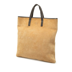 ロエベ アナグラム トートバッグ ハンドバッグ ブラウン スウェード レザー レディース LOEWE 中古