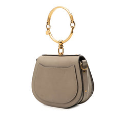 クロエ ナイル ハンドバッグ ショルダーバッグ 2WAY ベージュ レザー スウェード レディース Chloe 【中古】