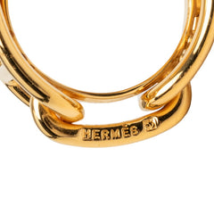 エルメス シェーヌダンクル スカーフリング ゴールド メッキ レディース HERMES 【中古】