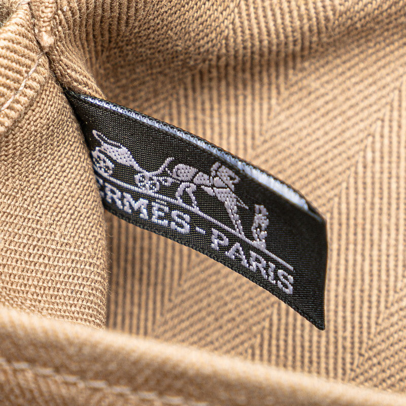 エルメス ヴァルパライソPM ハンドバッグ エトゥープ グレージュ トワルシェブロン スイフト レディース HERMES 【中古】