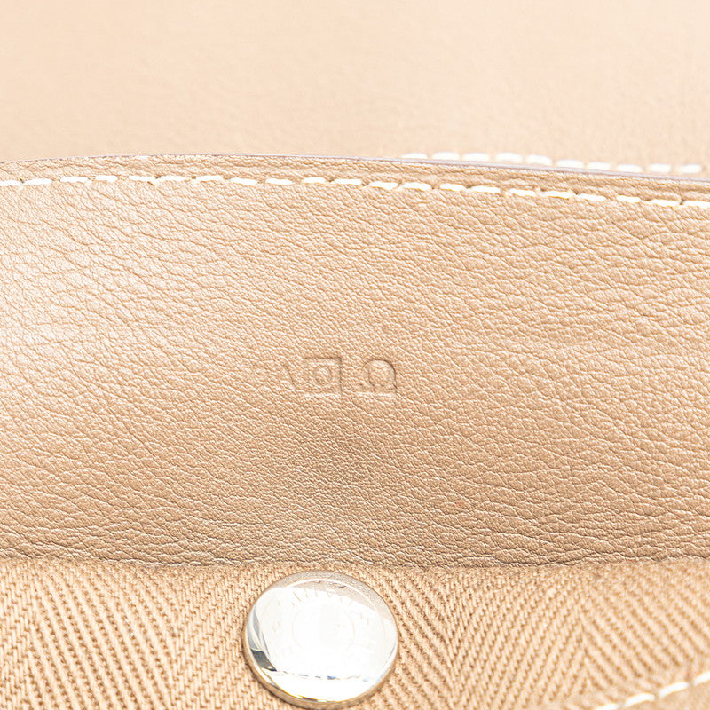 エルメス ヴァルパライソPM ハンドバッグ エトゥープ グレージュ トワルシェブロン スイフト レディース HERMES 【中古】
