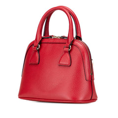 グッチ インターロッキングG ハンドバッグ ショルダーバッグ 2WAY 449661 レッド レザー レディース GUCCI 【中古】