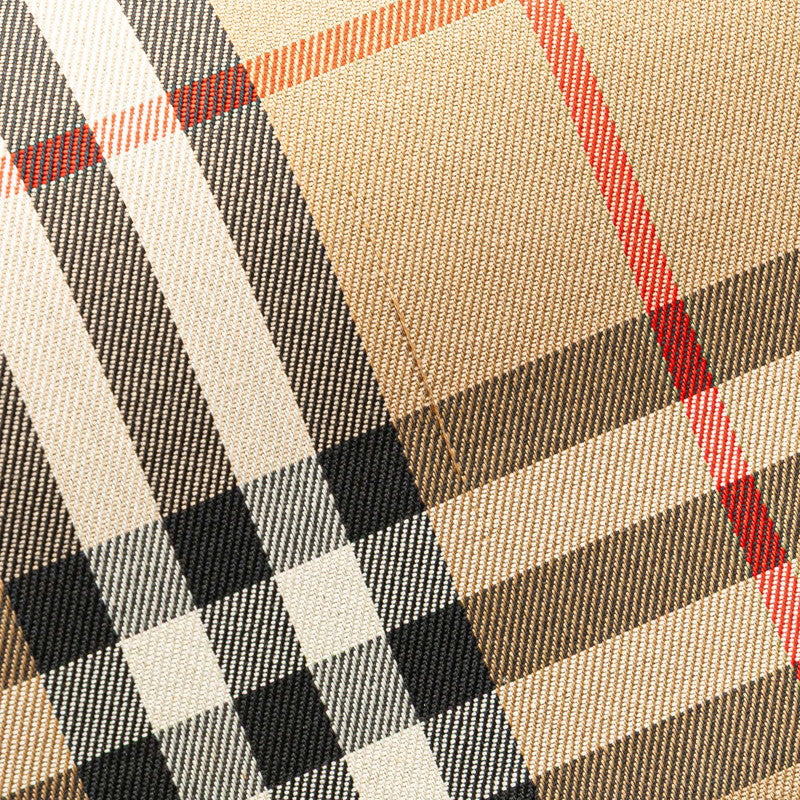 バーバリー ノバチェック シャドーホース ガーメントケース スーツケース ベージュ ブラック キャンバス レザー レディース BURBERRY 【中古】