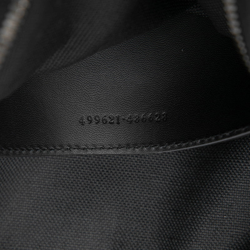 グッチ GGデニム ショルダーバッグ 499621 ブラック デニム レザー レディース GUCCI 【中古】