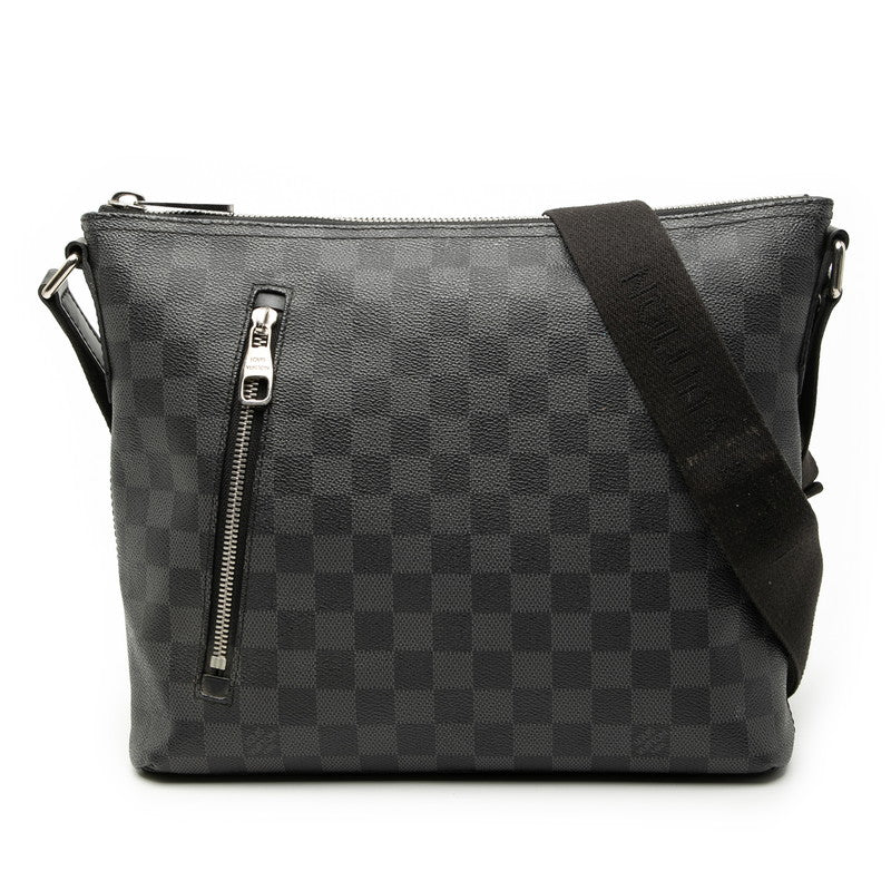 ルイ ヴィトン ダミエ グラフィット ミックPM 斜め掛け ショルダーバッグ N41211 ブラック PVC レザー メンズ LOUIS VUITTON 【中古】
