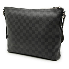 ルイ ヴィトン ダミエ グラフィット ミックPM 斜め掛け ショルダーバッグ N41211 ブラック PVC レザー メンズ LOUIS VUITTON 【中古】