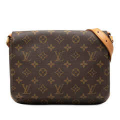 ルイ ヴィトン モノグラム ミュゼット タンゴ ショート ショルダーバッグ M51257 ブラウン PVC レザー レディース LOUIS VUITTON 【中古】