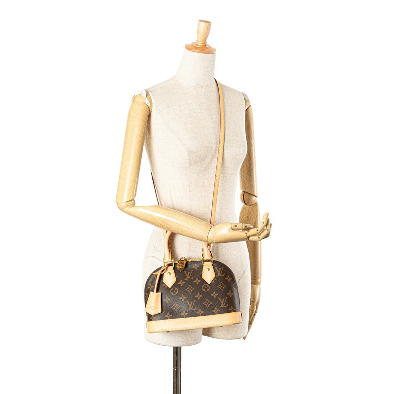 ルイ ヴィトン モノグラム アルマBB ハンドバッグ ショルダーバッグ 2WAY M53152 ブラウン PVC レザー レディース LOUIS VUITTON 【中古】