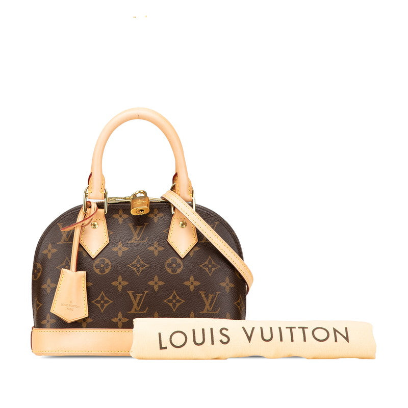 ルイ ヴィトン モノグラム アルマBB ハンドバッグ ショルダーバッグ 2WAY M53152 ブラウン PVC レザー レディース LOUIS VUITTON 【中古】