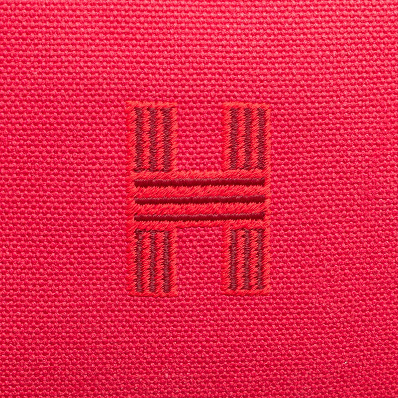 エルメス ブリッドアブラックGM ハンドバッグ ハイビスカス ピンク系 キャンバス レディース HERMES 【中古】