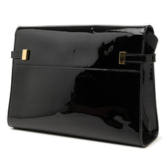 サンローラン マンハッタン ショルダーバッグ 579271 ブラック パテントレザー レディース SAINT LAURENT 中古