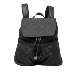 グッチ GGナイロン バックパック リュック 0030238 ブラック ナイロン レザー レディース GUCCI 【中古】