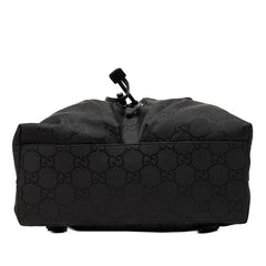 グッチ GGナイロン バックパック リュック 0030238 ブラック ナイロン レザー レディース GUCCI 【中古】