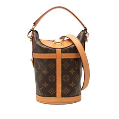 ルイ ヴィトン モノグラム ダッフルバッグ ハンドバッグ ショルダーバッグ 2WAY M43587 ブラウン PVC レザー レディース LOUIS VUITTON 【中古】