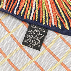 シャネル 総柄 タッセル柄 スカーフ マルチカラー シルク レディース CHANEL 【中古】