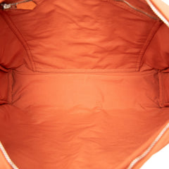 エルメス アカプルコバサスMM 斜め掛け ショルダーバッグ オレンジ トワルシェブロン レザー レディース HERMES 【中古】