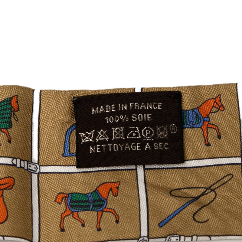 エルメス ツイリー Couvertures et Tenues de Jour 馬着 スカーフ ブラウン マルチカラー シルク レディース HERMES 【中古】