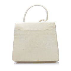 ロエベ バルセロナ ハンドバッグ ショルダーバッグ 2WAY ベージュ ホワイト レザー レディース LOEWE 【中古】