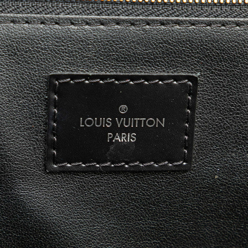 ルイ ヴィトン ダミエ グラフィット トワレポーチ ハンドバッグ N47625 ブラック PVC レザー メンズ LOUIS VUITTON 【中古】
