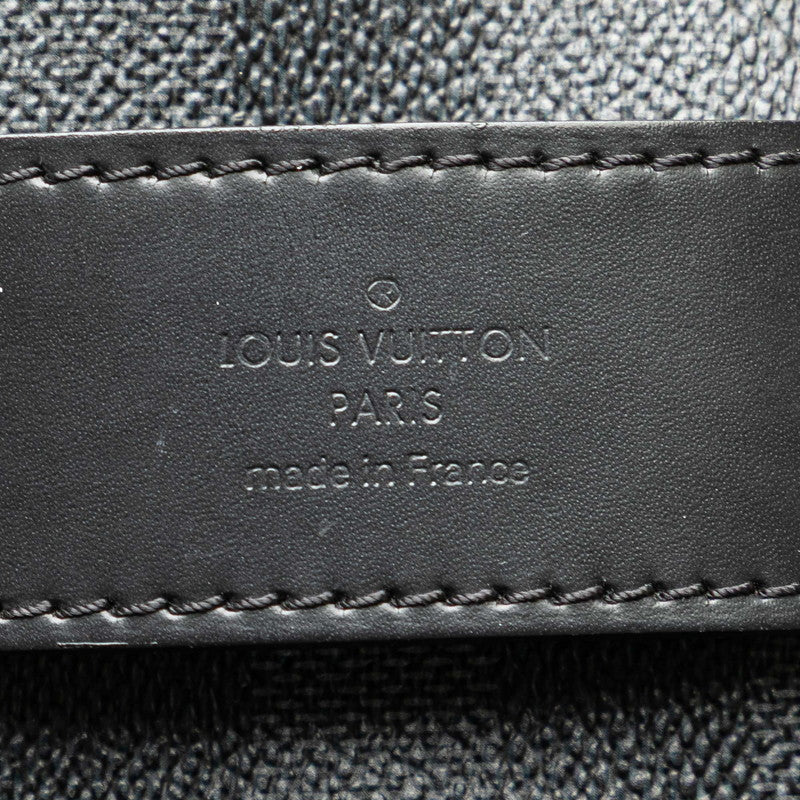 ルイ ヴィトン ダミエ グラフィット トワレポーチ ハンドバッグ N47625 ブラック PVC レザー メンズ LOUIS VUITTON 【中古】