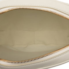 セリーヌ Cチャーム 斜め掛け ショルダーバッグ ホワイト レザー レディース CELINE 【中古】