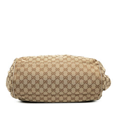 グッチ GGキャンバス スーキー ハンドバッグ ショルダーバッグ 2WAY 223974 ベージュ ゴールド キャンバス レザー レディース GUCCI 【中古】