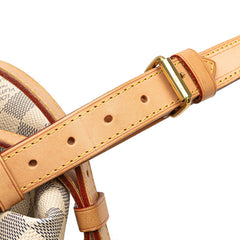 ルイ ヴィトン ダミエ アズール ノエBB 斜め掛け ショルダーバッグ N41220 ホワイト PVC レザー レディース LOUIS VUITTON 【中古】