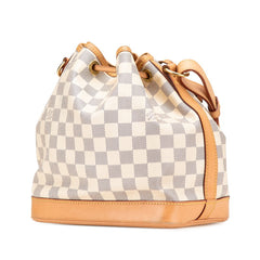 ルイ ヴィトン ダミエ アズール ノエBB 斜め掛け ショルダーバッグ N41220 ホワイト PVC レザー レディース LOUIS VUITTON 【中古】