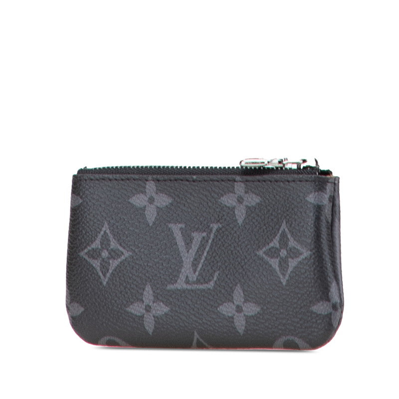 ルイ ヴィトン モノグラム エクリプス ポシェット クレ リバース コインケース M80905 グレー PVC レザー メンズ LOUIS VUITTON 【中古】