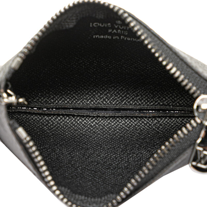 ルイ ヴィトン モノグラム エクリプス ポシェット クレ リバース コインケース M80905 グレー PVC レザー メンズ LOUIS VUITTON 【中古】