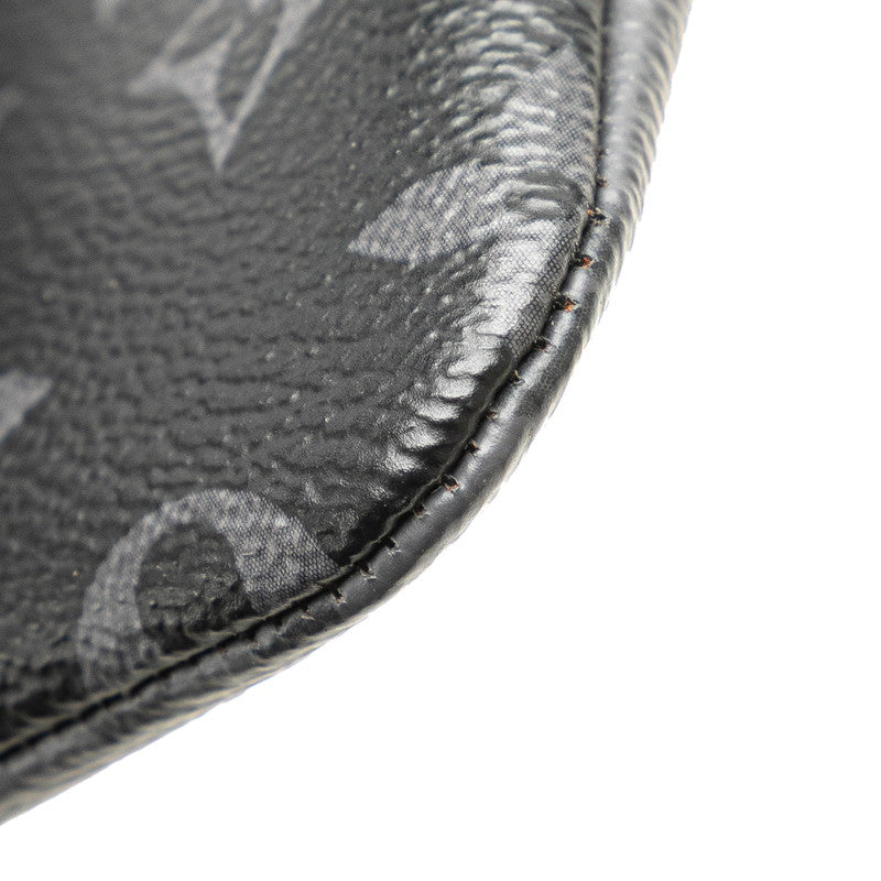ルイ ヴィトン モノグラム エクリプス ポシェット クレ リバース コインケース M80905 グレー PVC レザー メンズ LOUIS VUITTON 【中古】