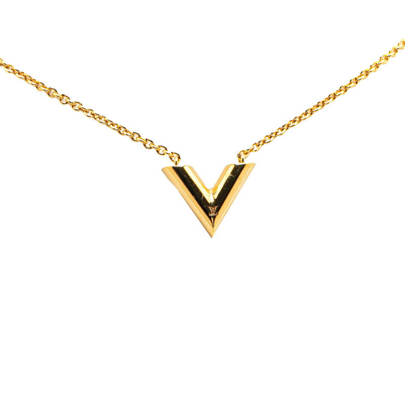 ルイ ヴィトン エッセンシャルV ネックレス M61083 ゴールド メッキ レディース LOUIS VUITTON 【中古】
