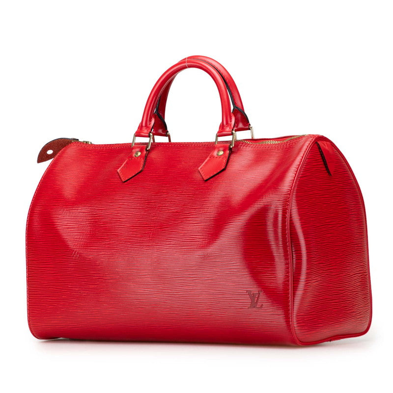 ルイ ヴィトン エピ スピーディ35 ハンドバッグ ボストンバッグ M42997 カスティリアンレッド レザー レディース LOUIS VUITTON 【中古】
