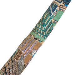 エルメス ツイリー PANTIN CITY パンタン シティ スカーフ ブラウン ブルー マルチカラー シルク レディース HERMES 【中古】