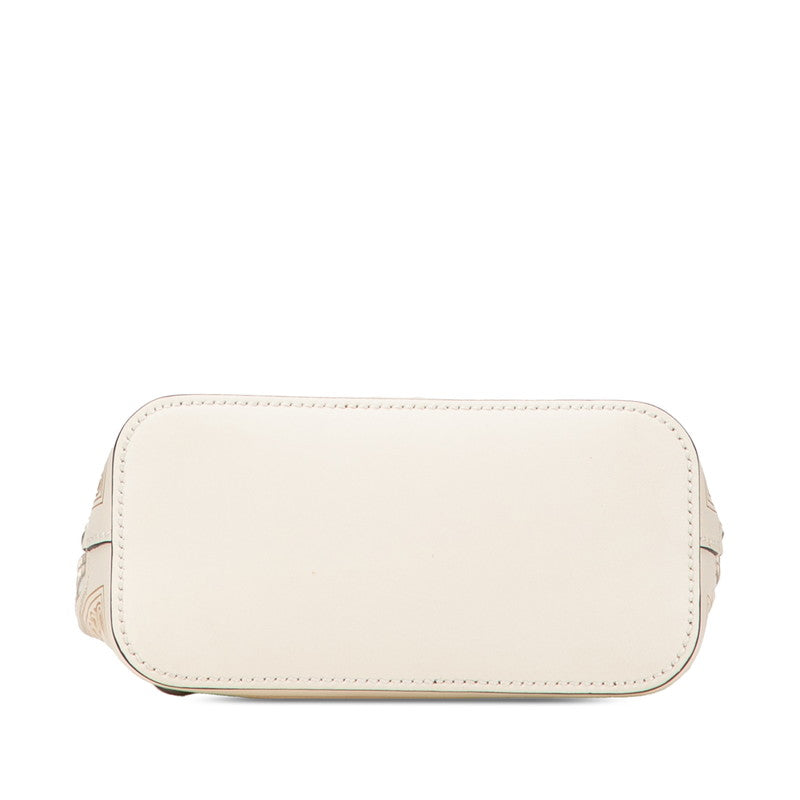 グッチ GUCCY SEGA プリント 斜め掛け ショルダーバッグ 511189 アイボリー ゴールド レザー レディース GUCCI 【中古】