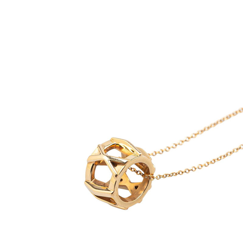 ティファニー アトラス Xオープン ネックレス K18YG イエローゴールド レディース TIFFANY&Co. 【中古】