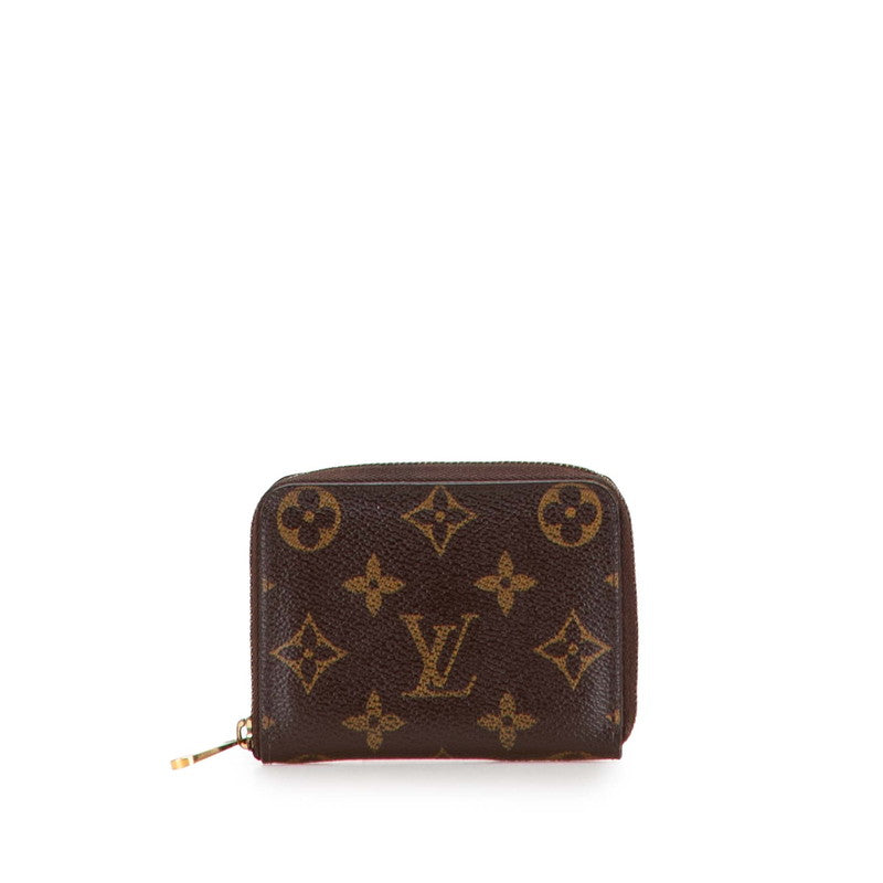 ルイ ヴィトン モノグラム ジッピー コインパース コインケース 小銭入れ M60067 ブラウン PVC レザー レディース LOUIS VUITTON 【中古】
