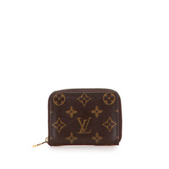 ルイ ヴィトン モノグラム ジッピー コインパース コインケース 小銭入れ M60067 ブラウン PVC レザー レディース LOUIS VUITTON 【中古】