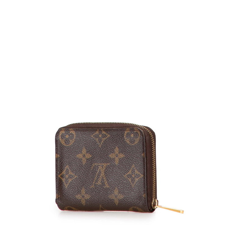 ルイ ヴィトン モノグラム ジッピー コインパース コインケース 小銭入れ M60067 ブラウン PVC レザー レディース LOUIS VUITTON 【中古】