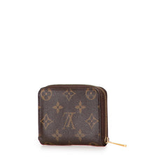 ルイ ヴィトン モノグラム ジッピー コインパース コインケース 小銭入れ M60067 ブラウン PVC レザー レディース LOUIS VUITTON 【中古】