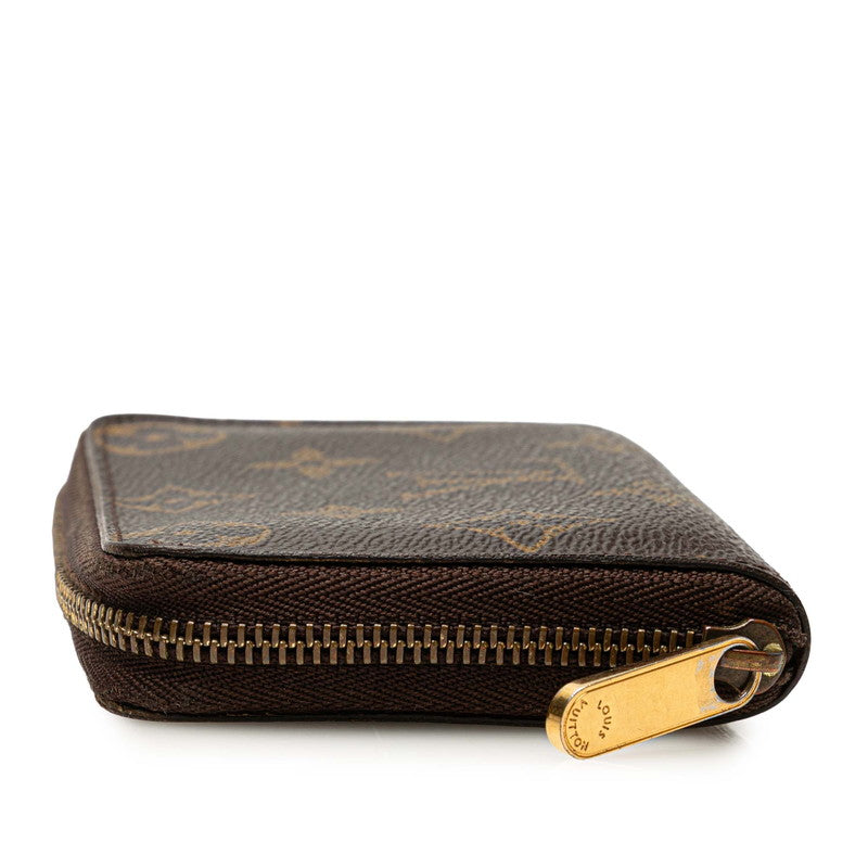 ルイ ヴィトン モノグラム ジッピー コインパース コインケース 小銭入れ M60067 ブラウン PVC レザー レディース LOUIS VUITTON 【中古】