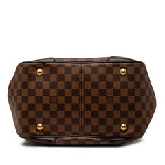 ルイ ヴィトン ダミエ ヴェローナMM ハンドバッグ トートバッグ N41118 ブラウン PVC レザー レディース LOUIS VUITTON 【中古】