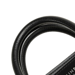 セリーヌ ラゲージ ナノショッパー ハンドバッグ ショルダーバッグ 2WAY ブラック レッド グレー レザー レディース CELINE 【中古】