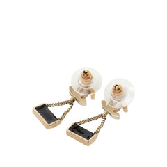 シャネル ココマーク バッグ モチーフ ピアス ゴールド ブラック メッキ レディース CHANEL 【中古】